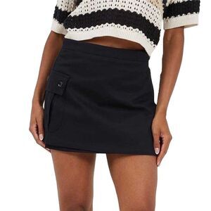 Brave Soul Womens/Ladies Wrap Mini Skirt / Black
